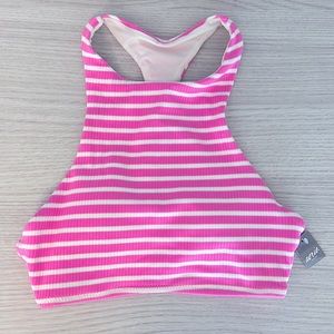 Aerie high neck Razer Back Bathing Suit Top